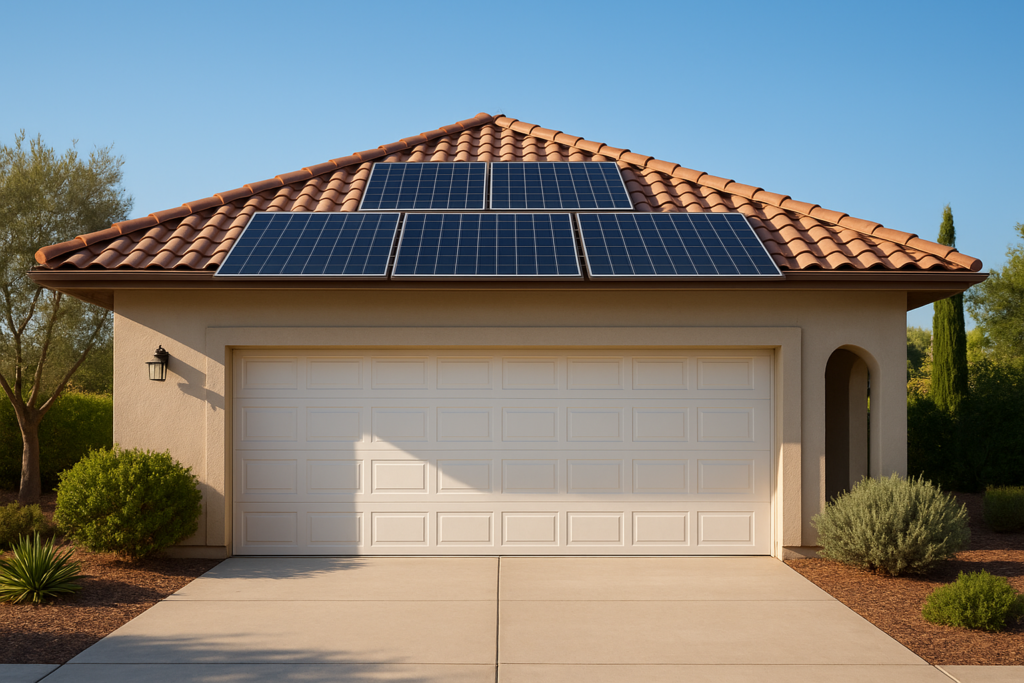Panneau solaire garage : prix, installation, rentabilité