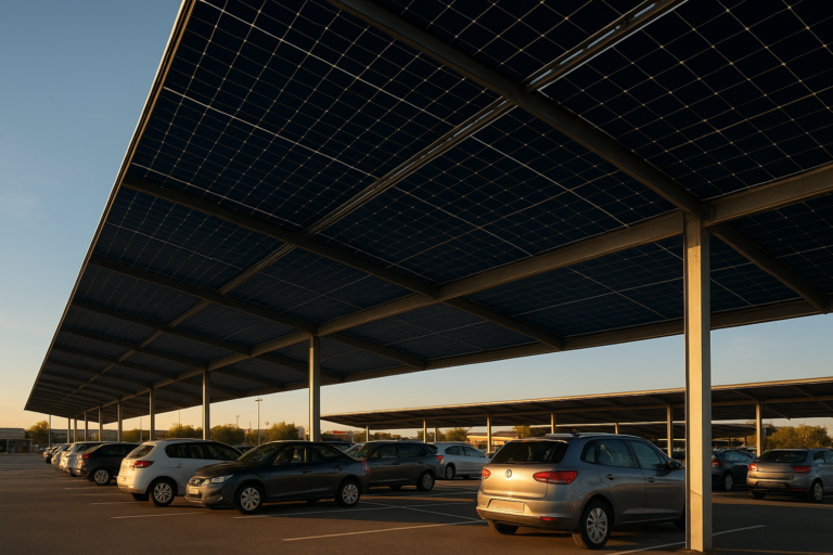 Ombrière photovoltaïque parking : réglementation